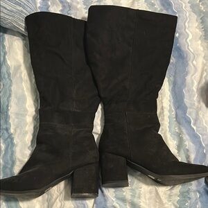 Lane Bryant Black Heeled tall boots